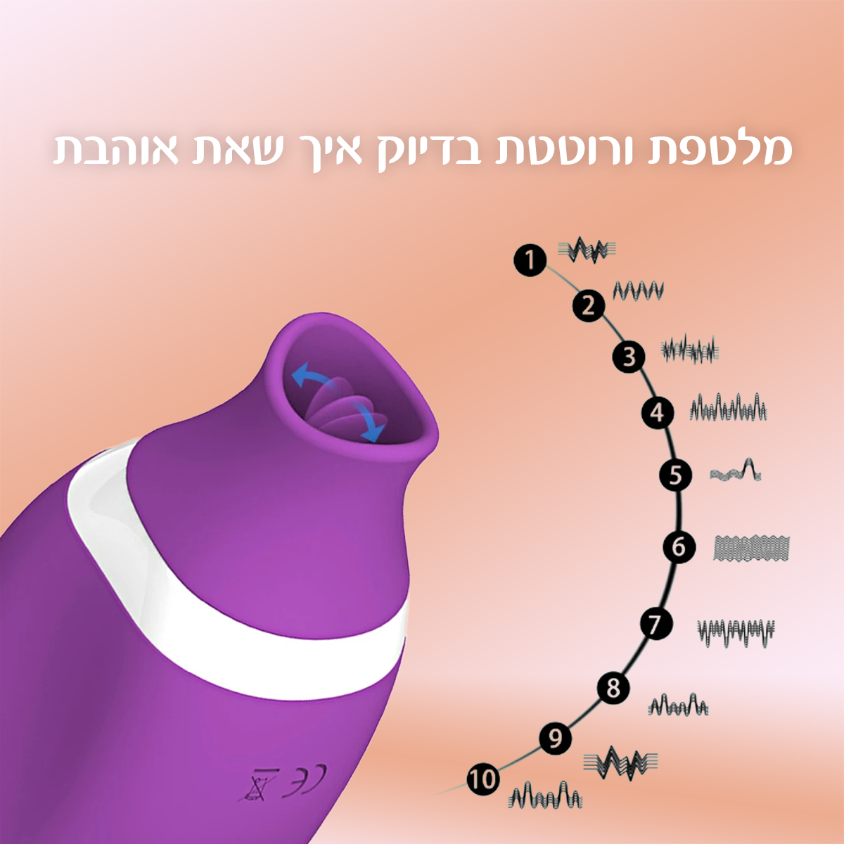 ריבריה - מגע כפול של יניקה וליקוק צעצוע מין ויברטור
